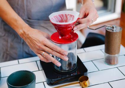 mujeres café