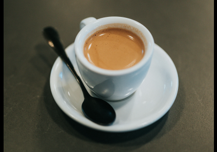 café y microbiona