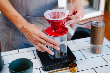 mujeres café